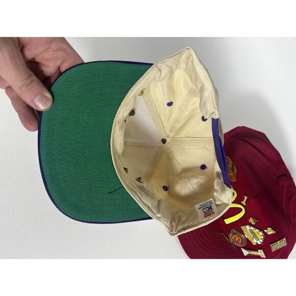 Vntg 1990’s McDonald’s NASCAR Gibbs Racing NHRA Hat W/ 24 Pins Elliott Yates - Picture 10 of 16